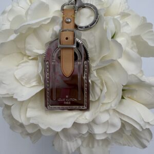 Louis Vuitton Metal Silver Luggage Tag