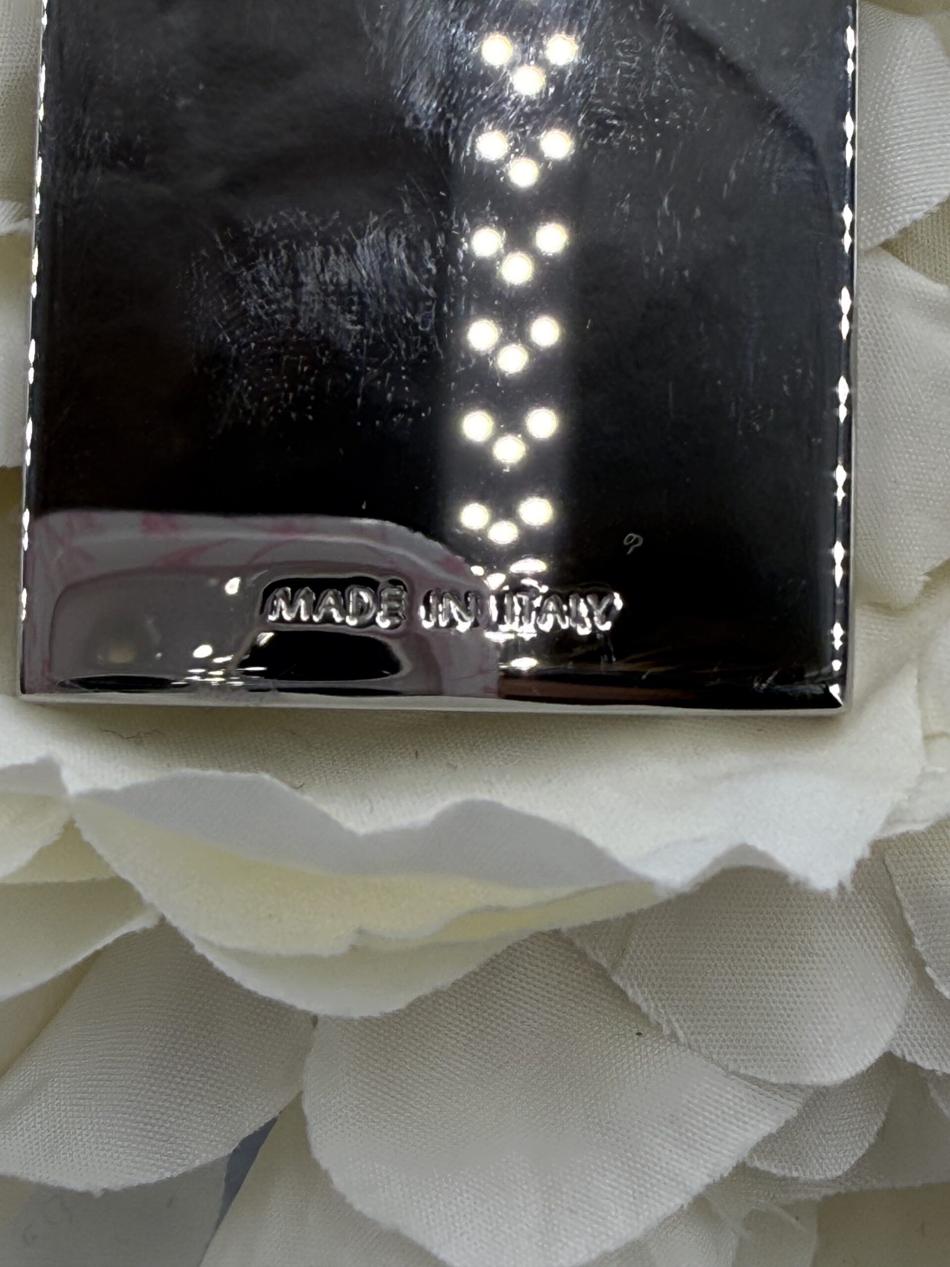 Louis Vuitton Metal Silver Luggage Tag - Image 3