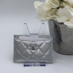 Chanel Silver Card Holder