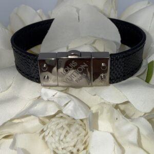 Reversible Damier Graphite Bracelet
