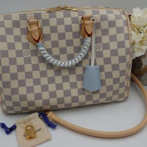 Louis Vuitton Azur Speedy Soft 30