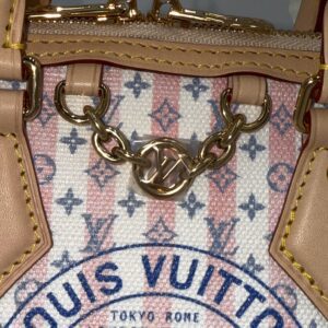 Louis Vuitton Blue Stamped Speedy 20 - Image 3